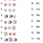 Count the money on the left and match it to the value on the right